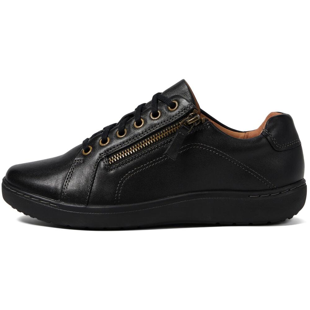 NWT Clarks Women's Nalle Lace Sneaker, Black/Black, Size 6 
